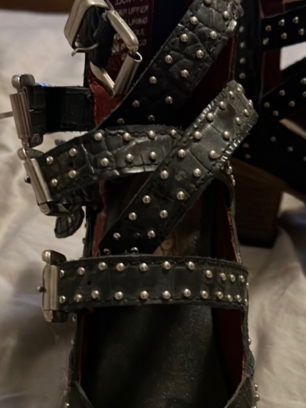 Freebird Felicity Studded Black Leather Women's Shoes